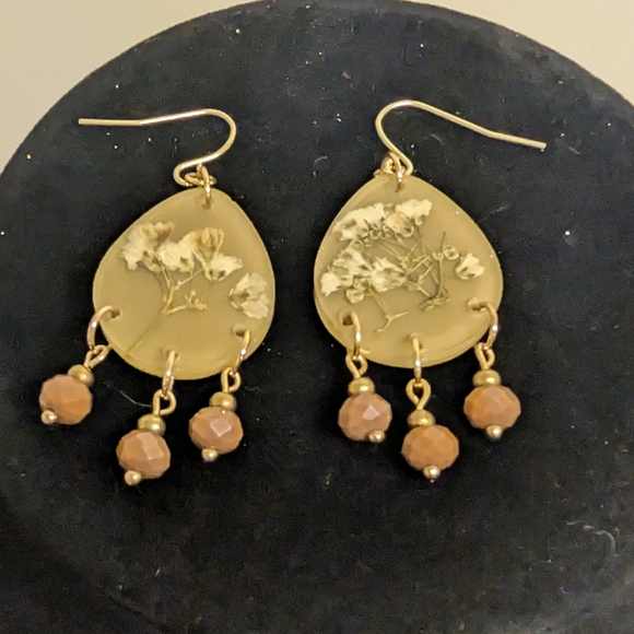 Jewelry - Coastal Cowgirl Earrings With Flowers On Earrings